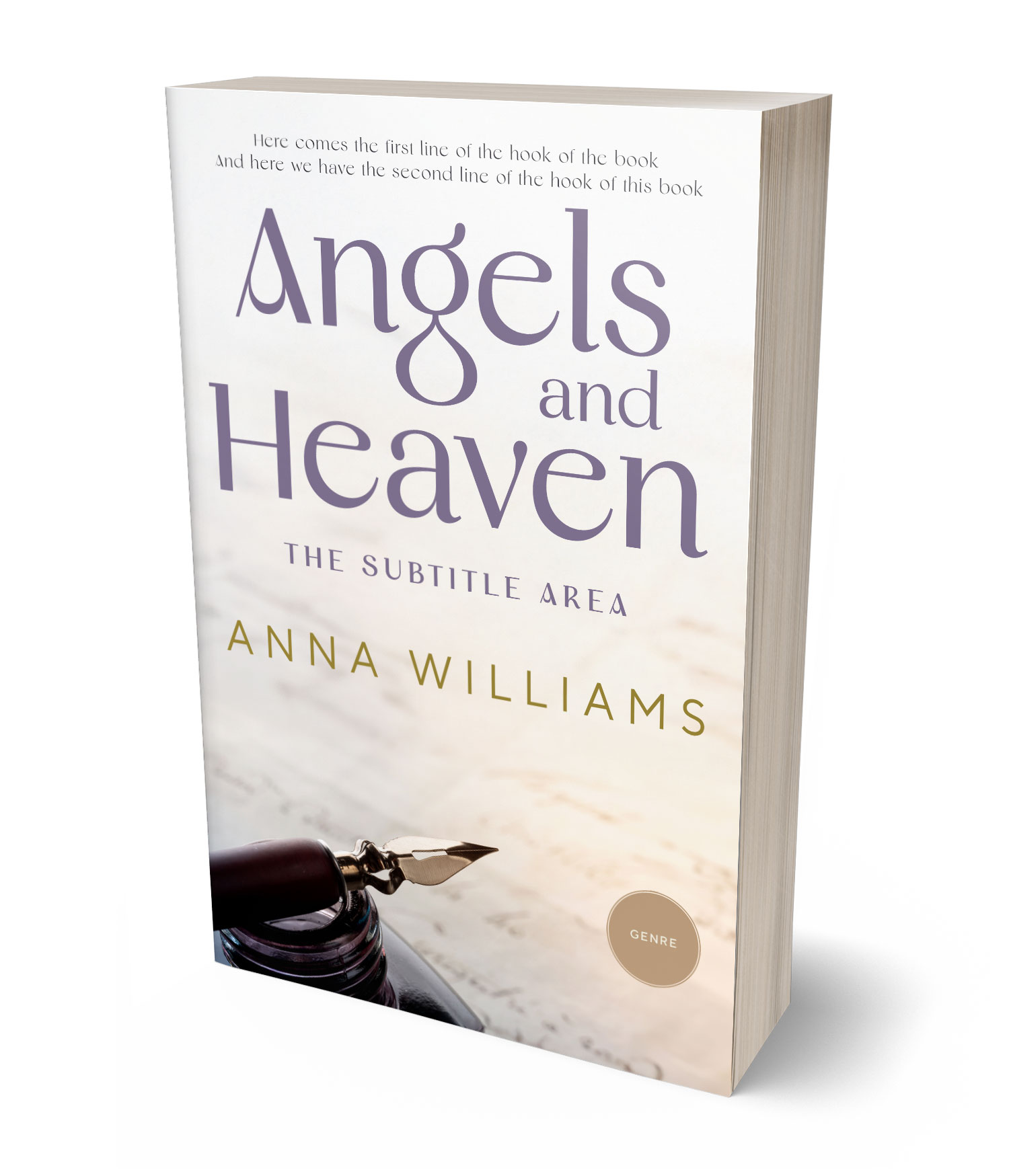 3D view of Premade Religion & Spirituality Book Cover - Spring Wood #17807 | BookCoverZone*