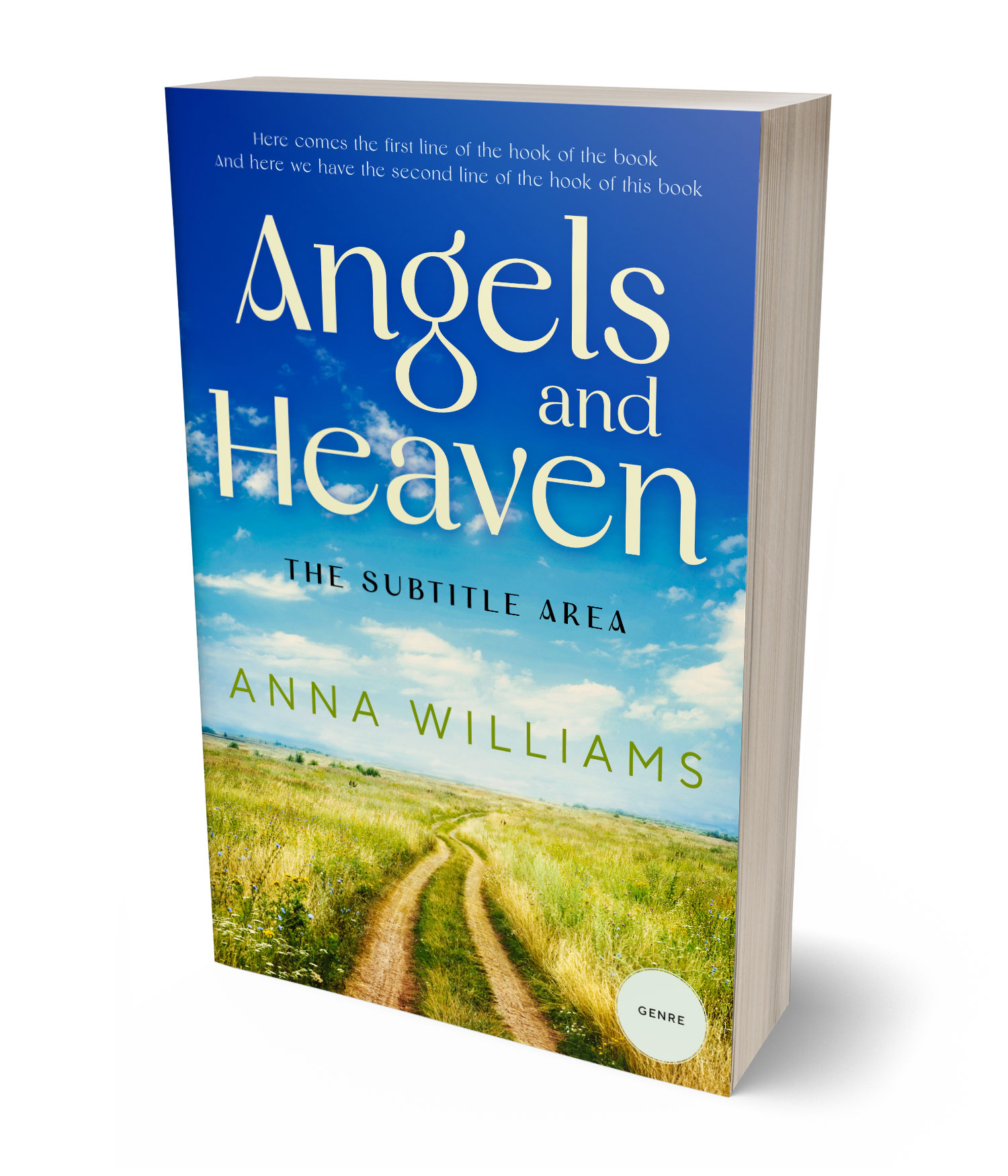 3D view of Premade Nature Book Cover - Sapling #17809 | BookCoverZone*