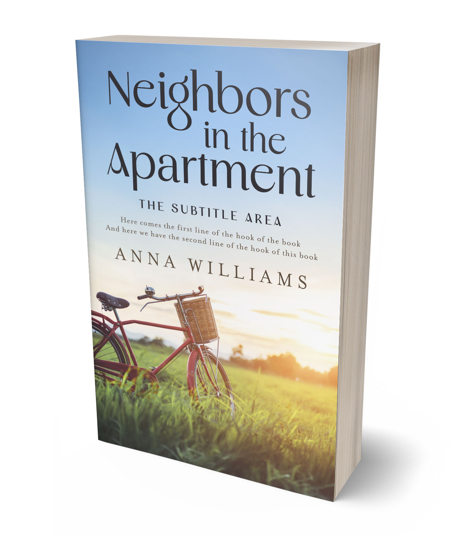 3D view of Premade Literary Fiction Book Cover - Botticelli #17824 | BookCoverZone*