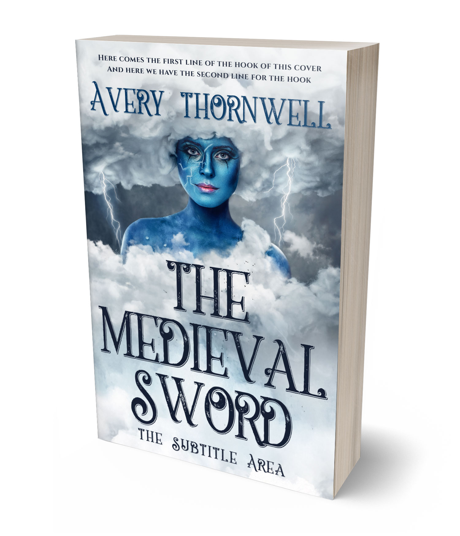 3D view of Premade Fantasy Book Cover - Geyser #17828 | BookCoverZone*