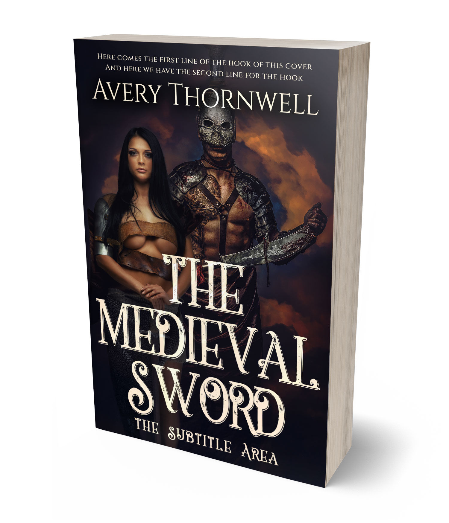 3D view of Premade Fantasy Book Cover - Bastille #17830 | BookCoverZone*