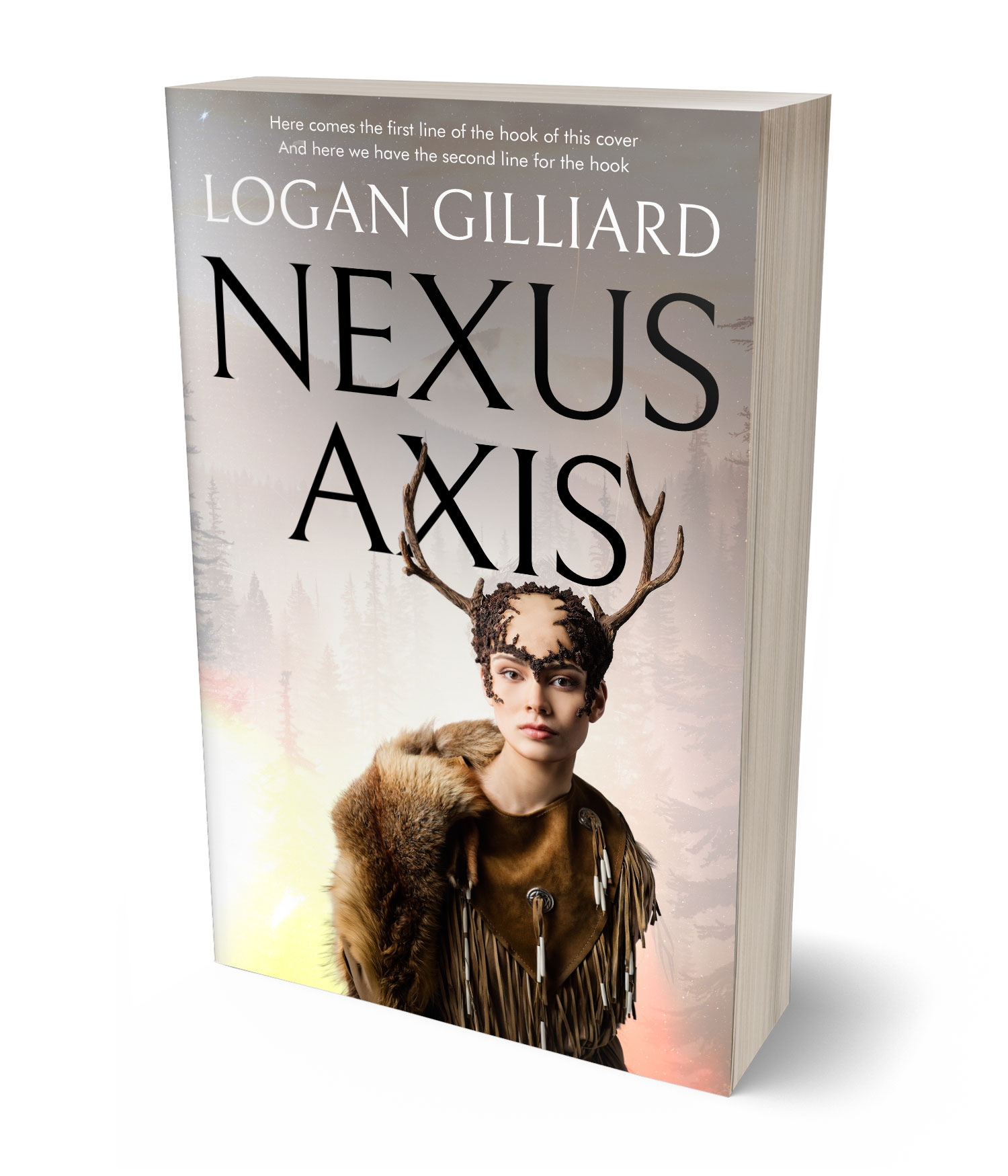 3D view of Premade Fantasy Book Cover - Sisal