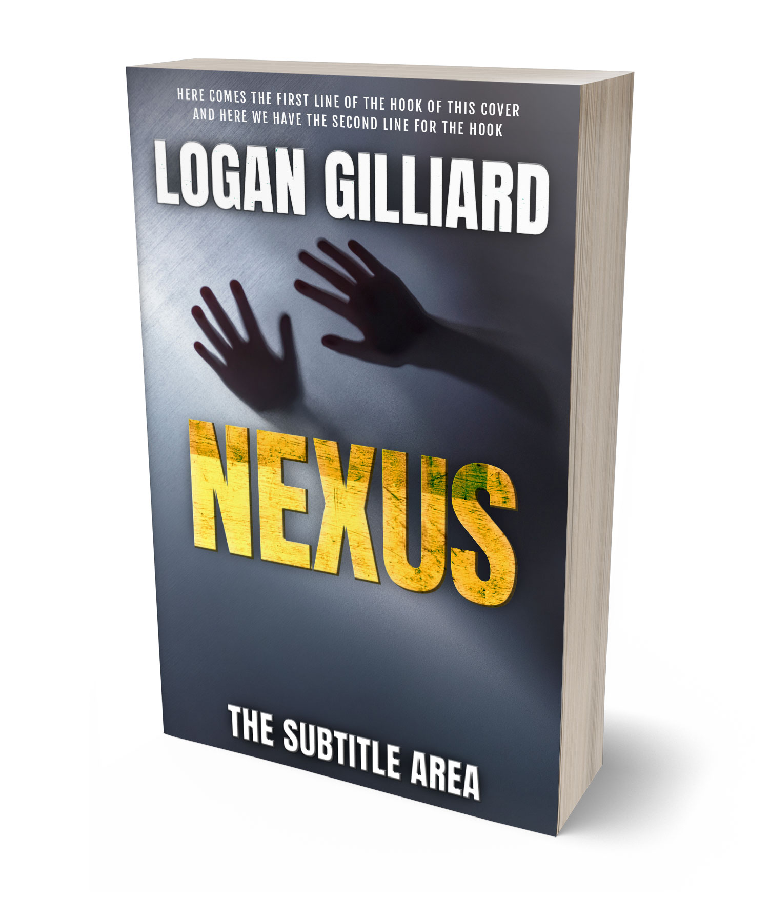 3D view of Premade Mystery & Thriller & Suspense Book Cover - Rob Roy