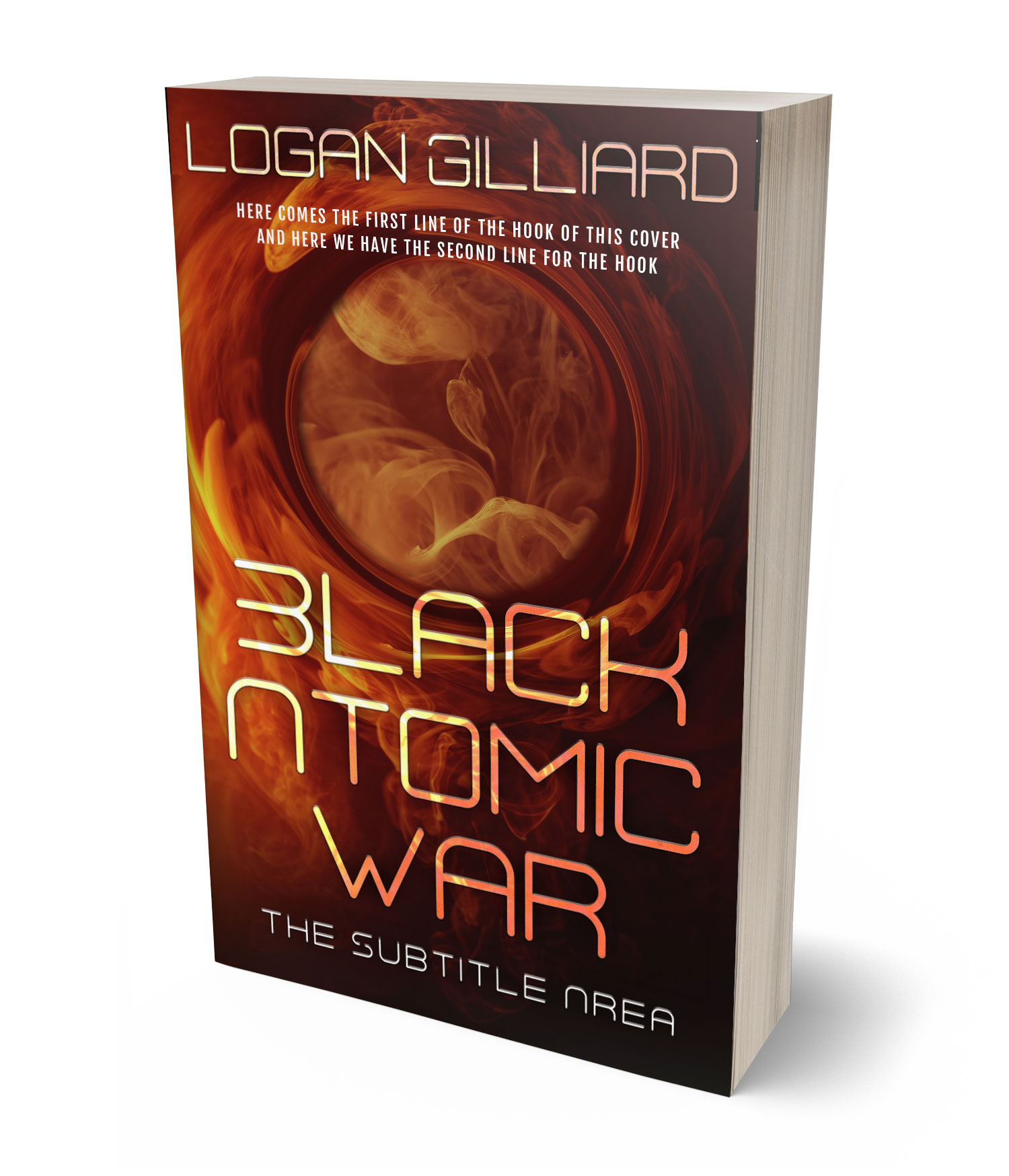 3D view of Premade Apocalyptica Book Cover - Paco #17996 | BookCoverZone*