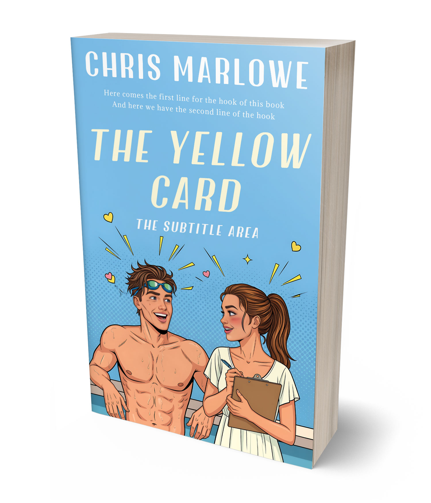 3D view of Premade Romance Book Cover - Seagull #18050 | BookCoverZone