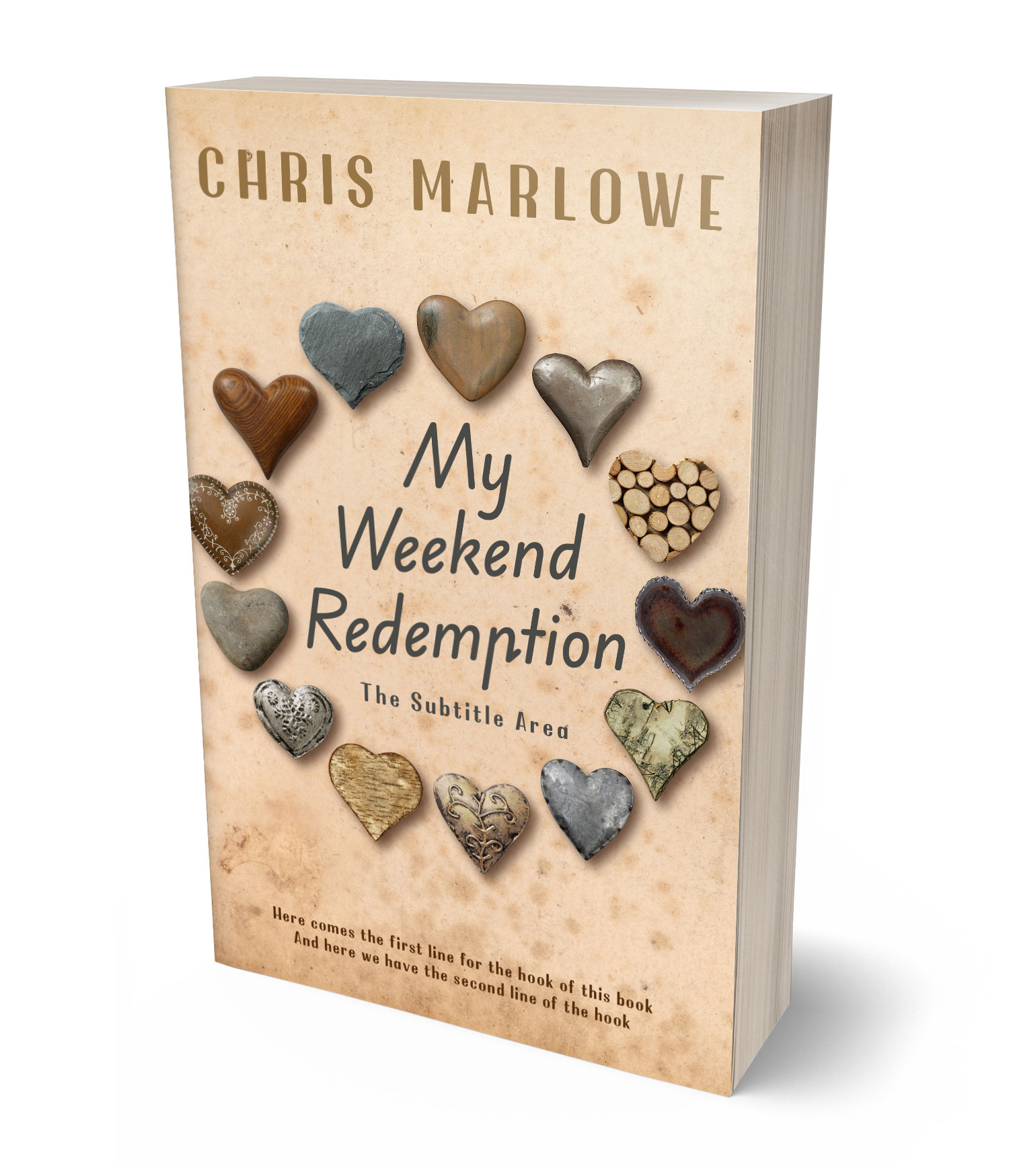 3D view of Premade Romance Book Cover - Pancho #18084 | BookCoverZone