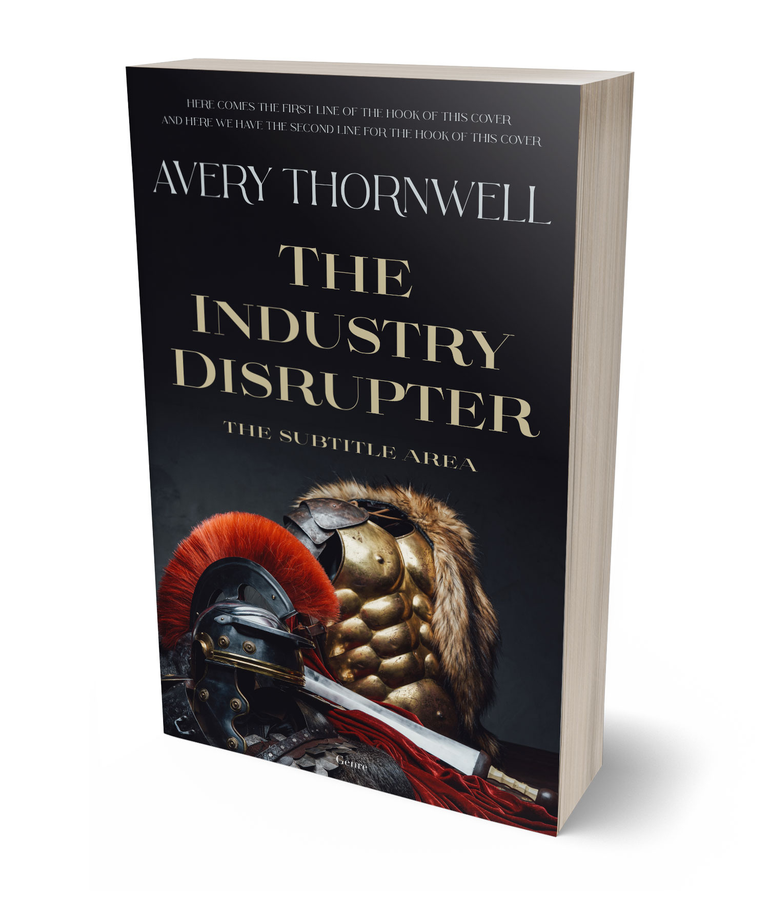 3D view of Premade Historical Book Cover - Thunder #18124 | BookCoverZone*