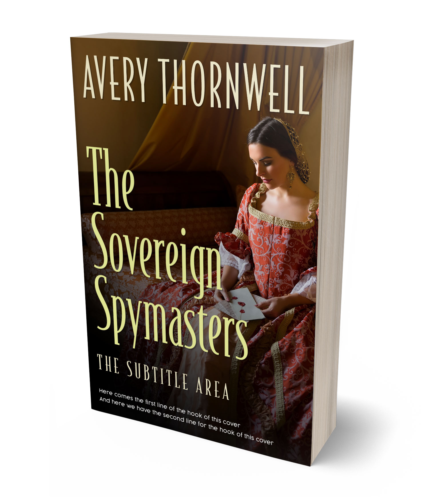 3D view of Premade  Book Cover - Sambuca #18163 | BookCoverZone*