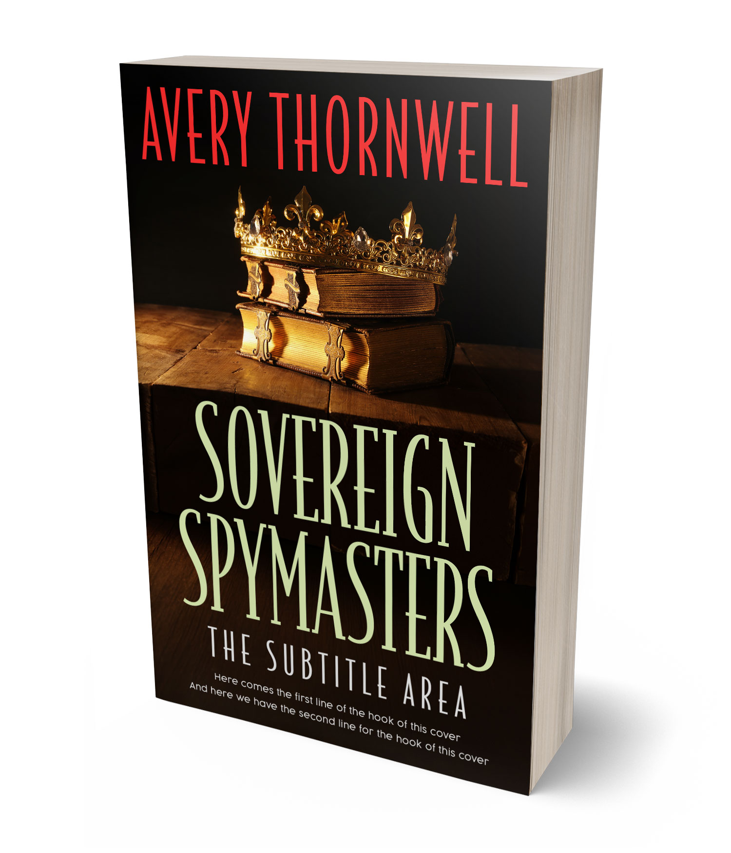 3D view of Premade Mystery & Thriller & Suspense Book Cover - Whiskey #18183 | BookCoverZone*