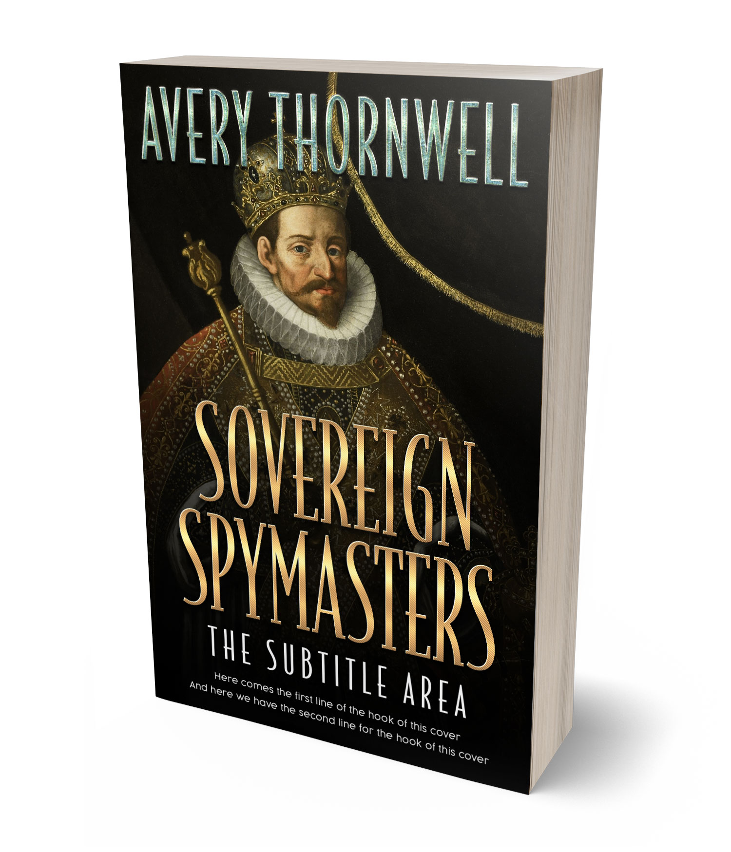 3D view of Premade Historical Book Cover - Sorrell Brown #18184 | BookCoverZone