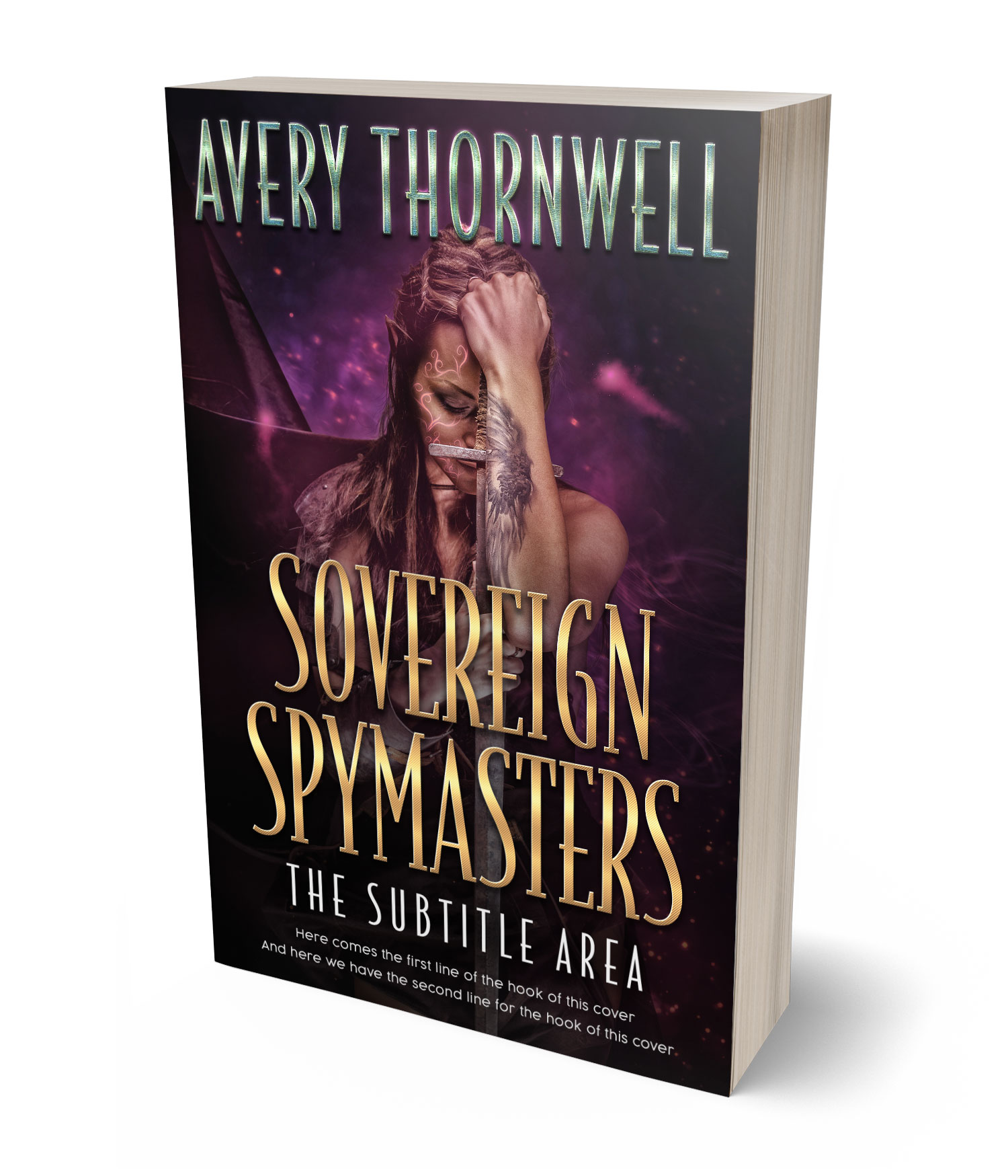 3D view of Premade Fantasy Book Cover - Gondola #18185 | BookCoverZone*