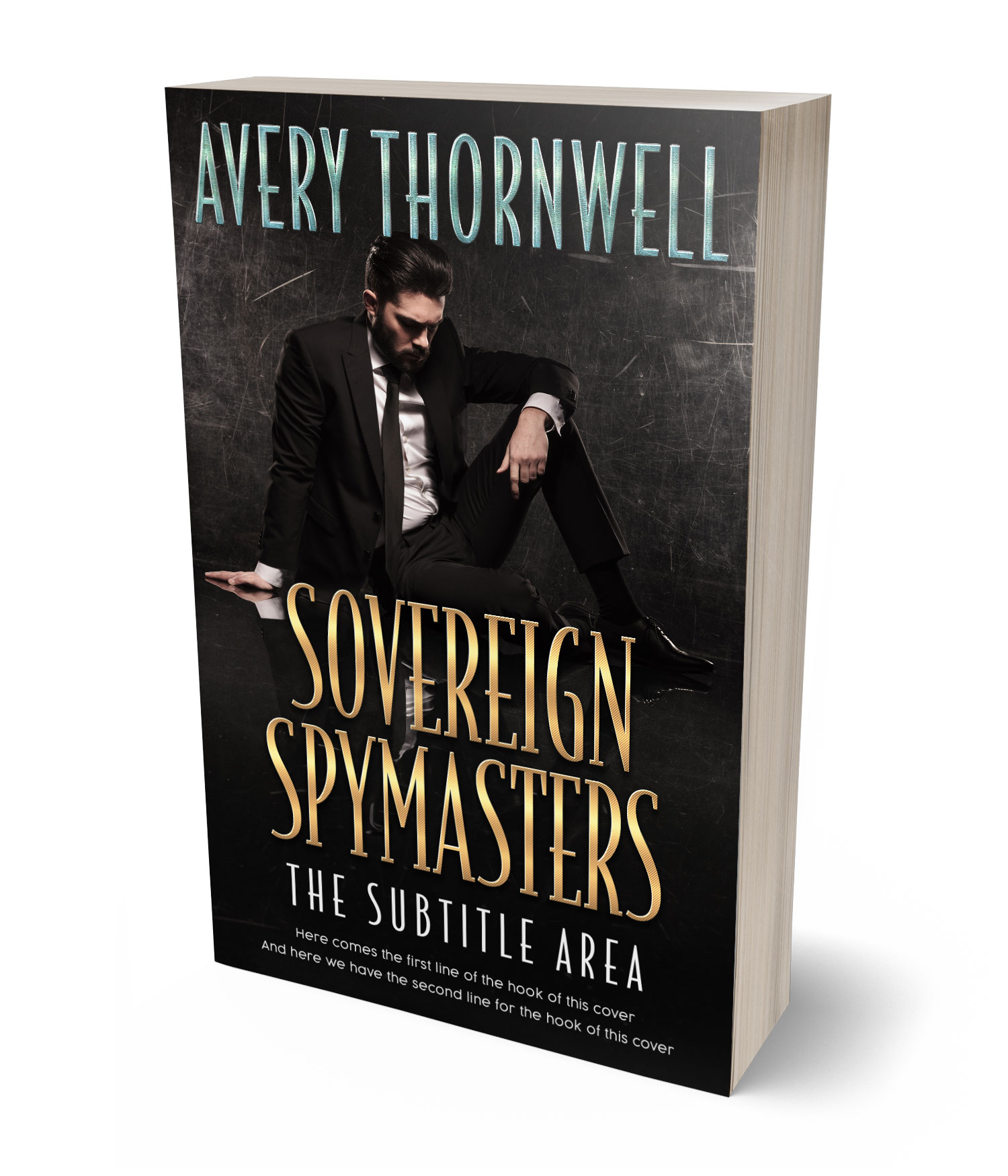 3D view of Premade Mystery & Thriller & Suspense Book Cover - Cod Gray #18187 | BookCoverZone*
