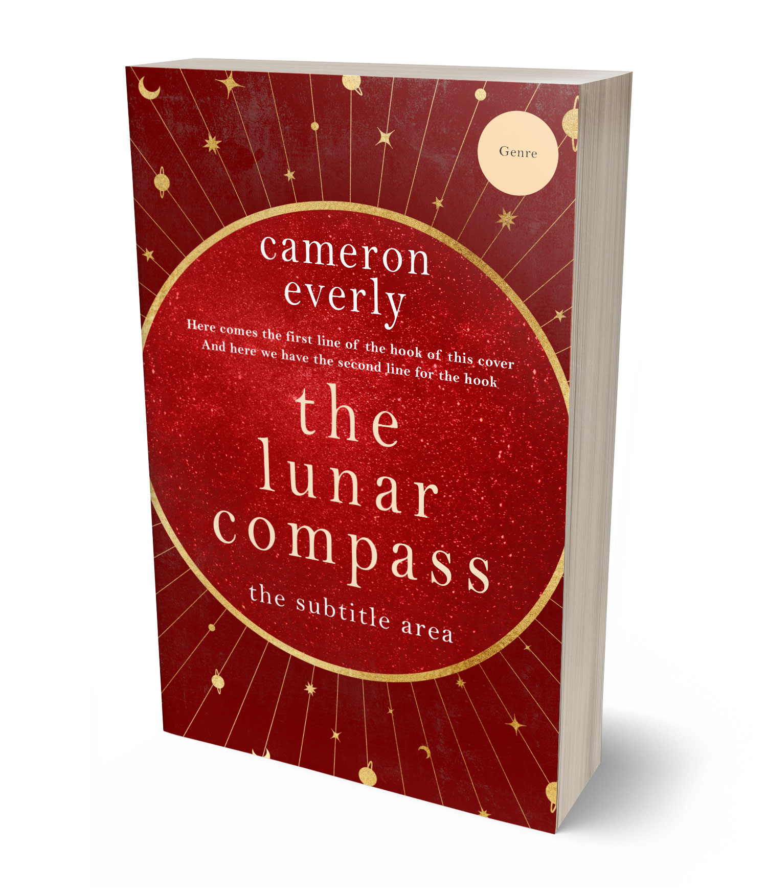 3D view of Premade  Book Cover - Tamarillo #18253 | BookCoverZone*