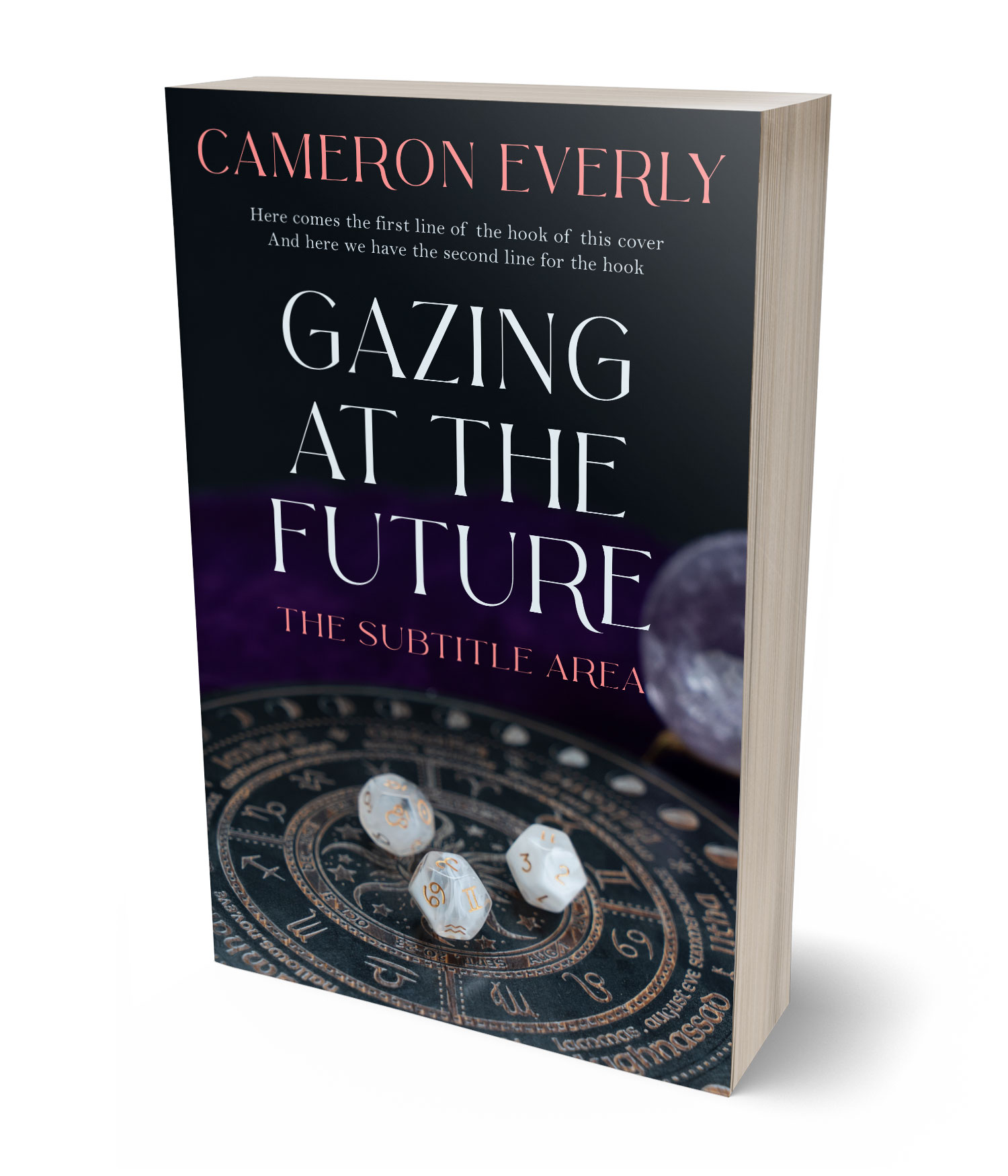 3D view of Premade  Book Cover - Steel Gray #18268 | BookCoverZone*
