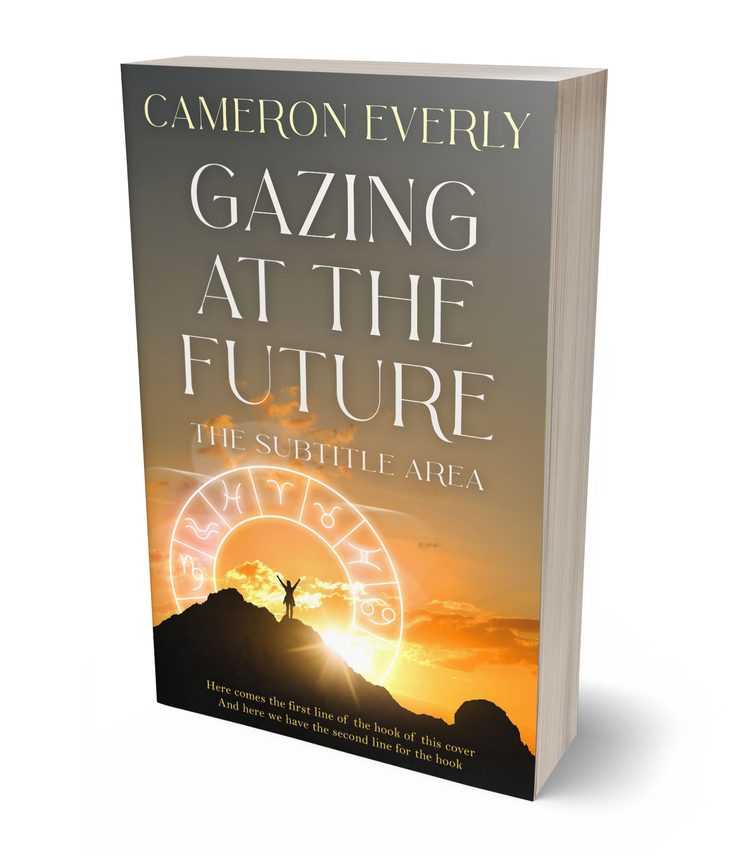3D view of Premade  Book Cover - Coffee #18271 | BookCoverZone*