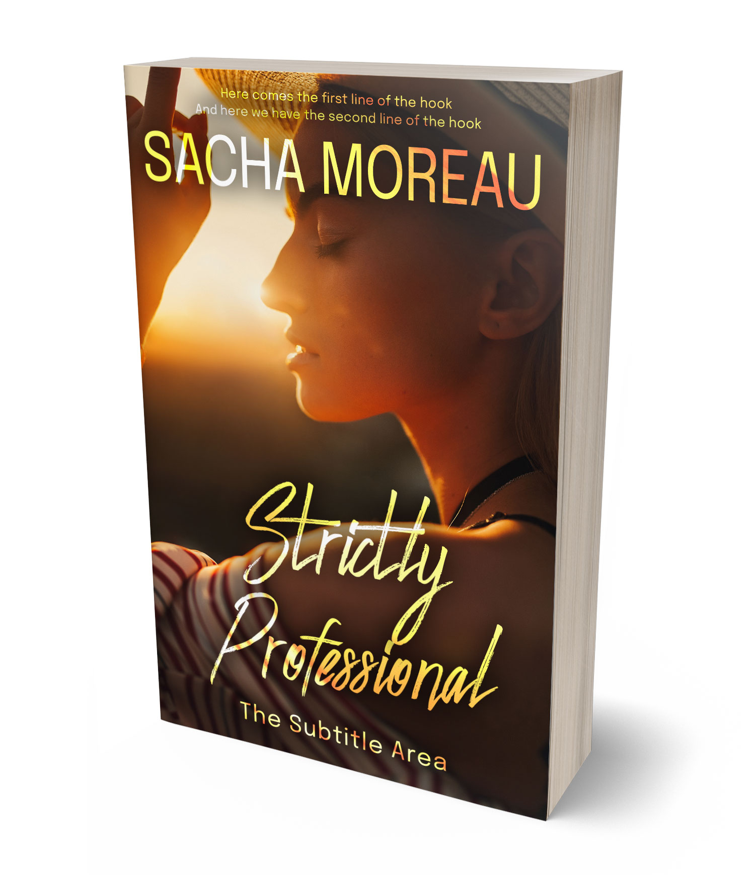 3D view of Premade Romance Book Cover - Cork #18350 | BookCoverZone