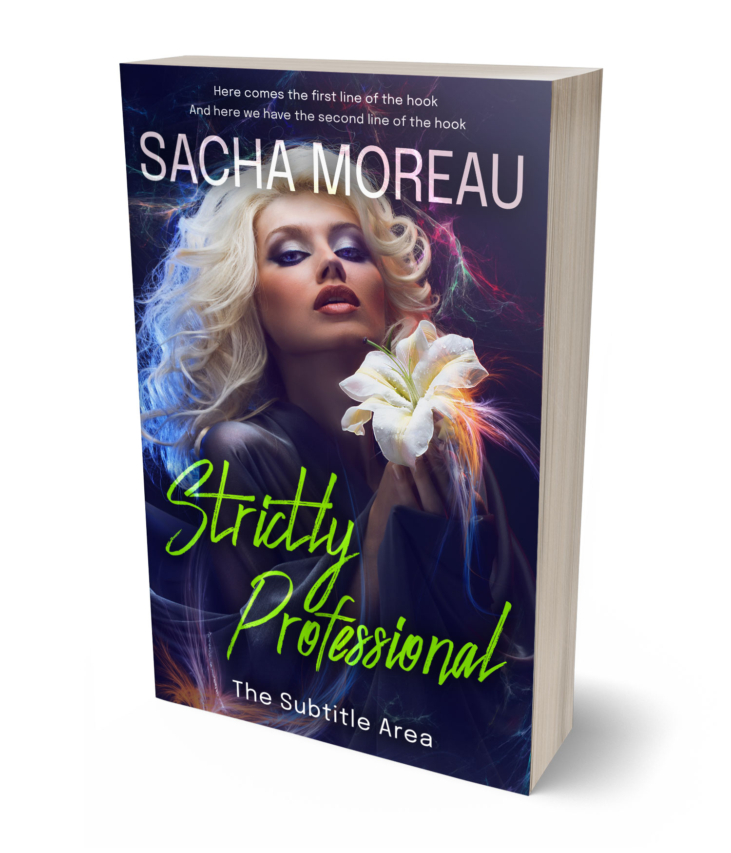3D view of Premade Romance Book Cover - Revolver #18353 | BookCoverZone