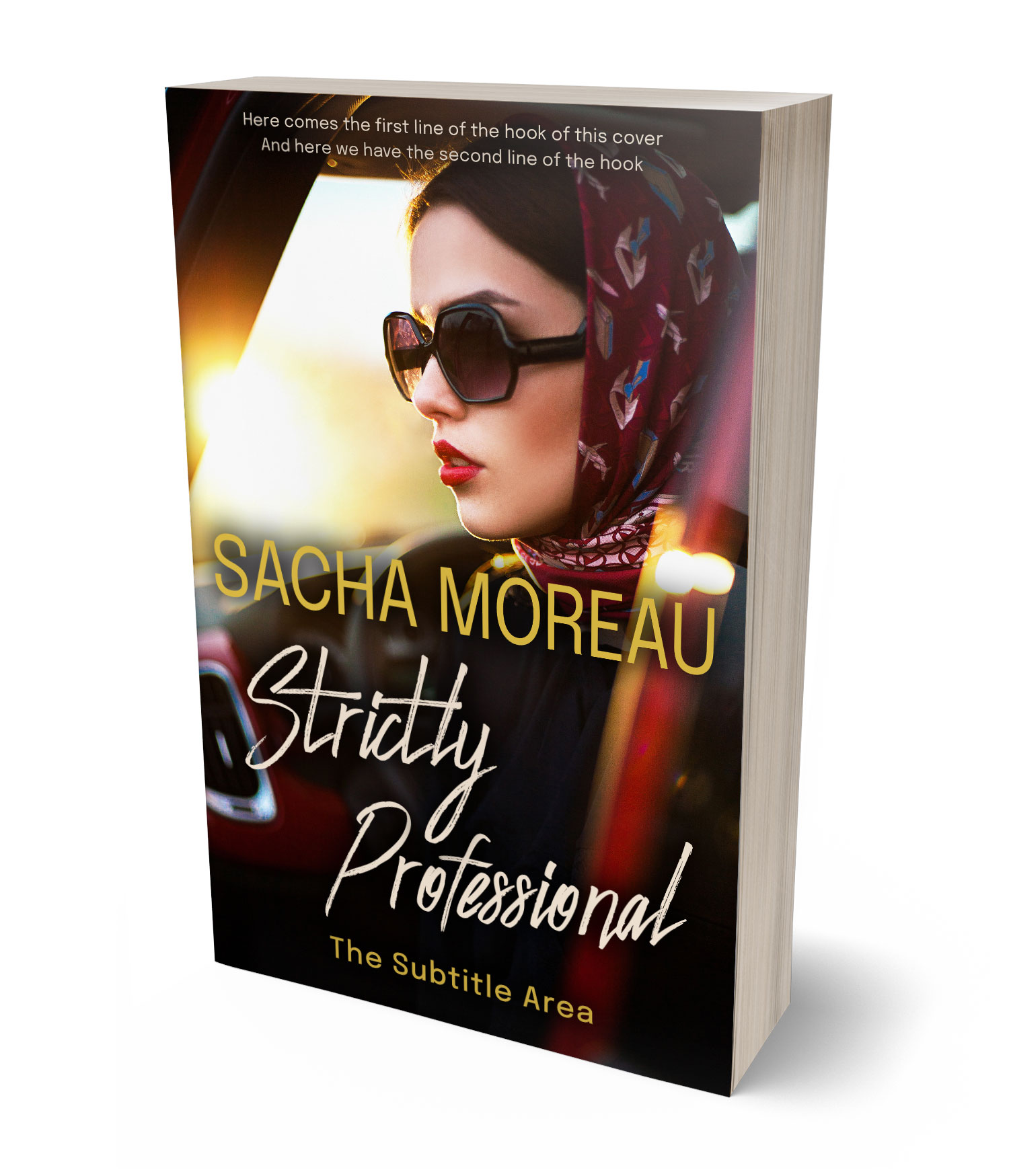 3D view of Premade Romance Book Cover - Brandy #18360 | BookCoverZone