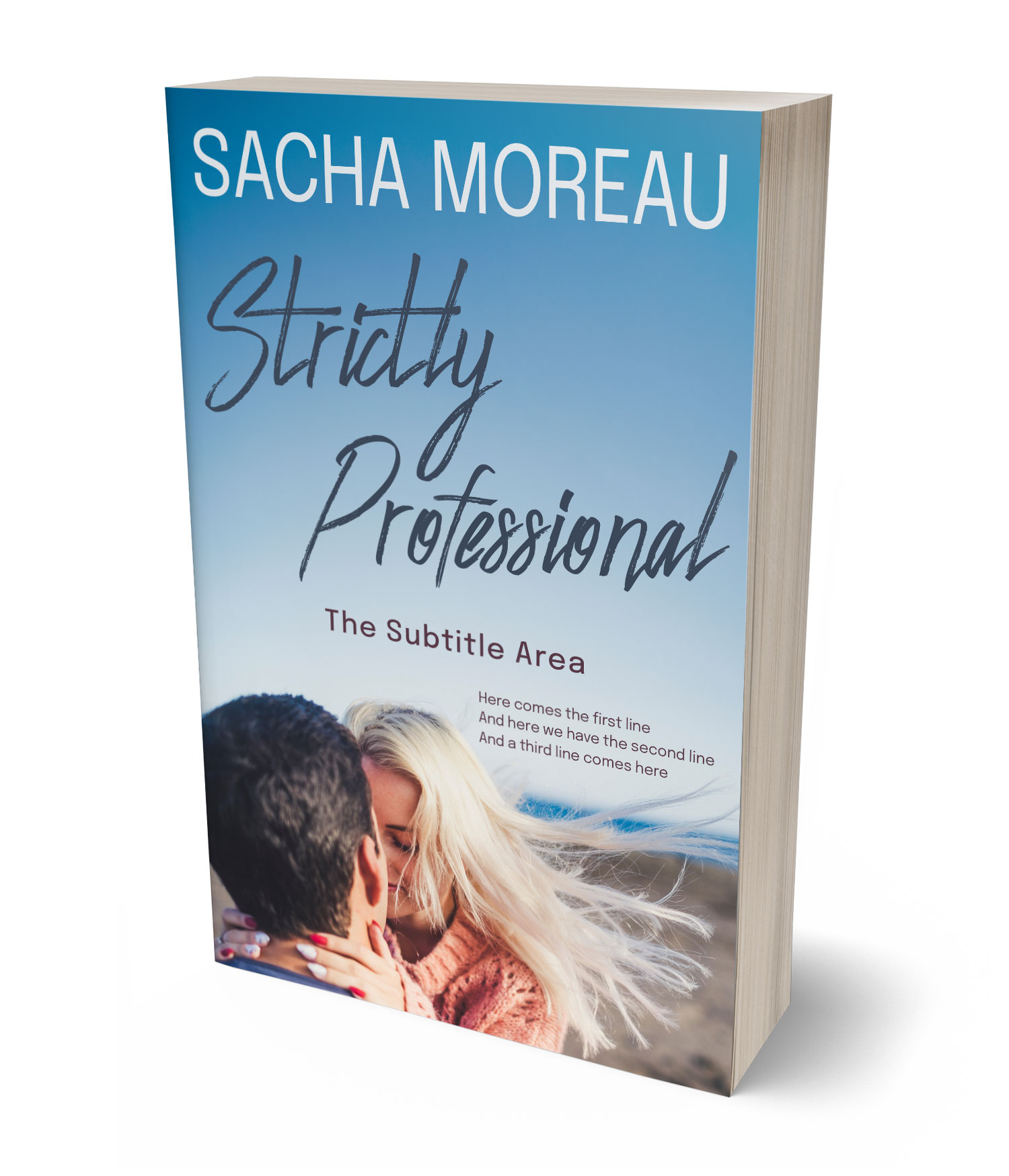 3D view of Premade Romance Book Cover - Loblolly #18364 | BookCoverZone