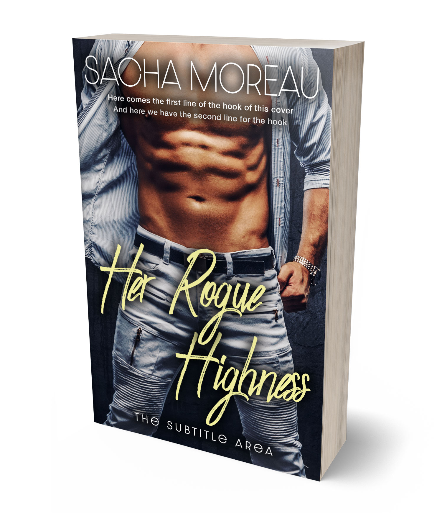 3D view of Premade Erotica Book Cover - Charade #18388 | BookCoverZone