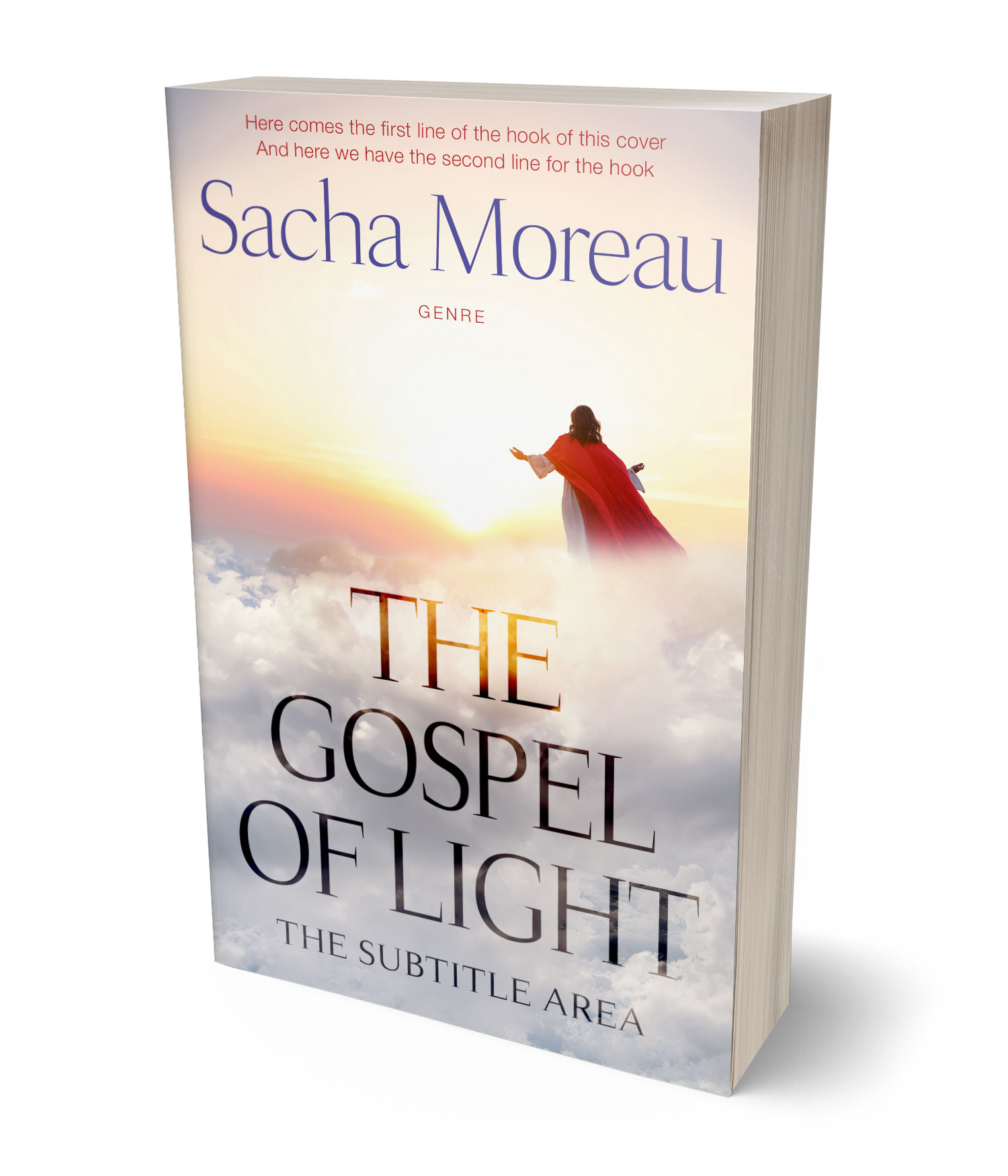 3D view of Premade  Book Cover - Wafer #18402 | BookCoverZone