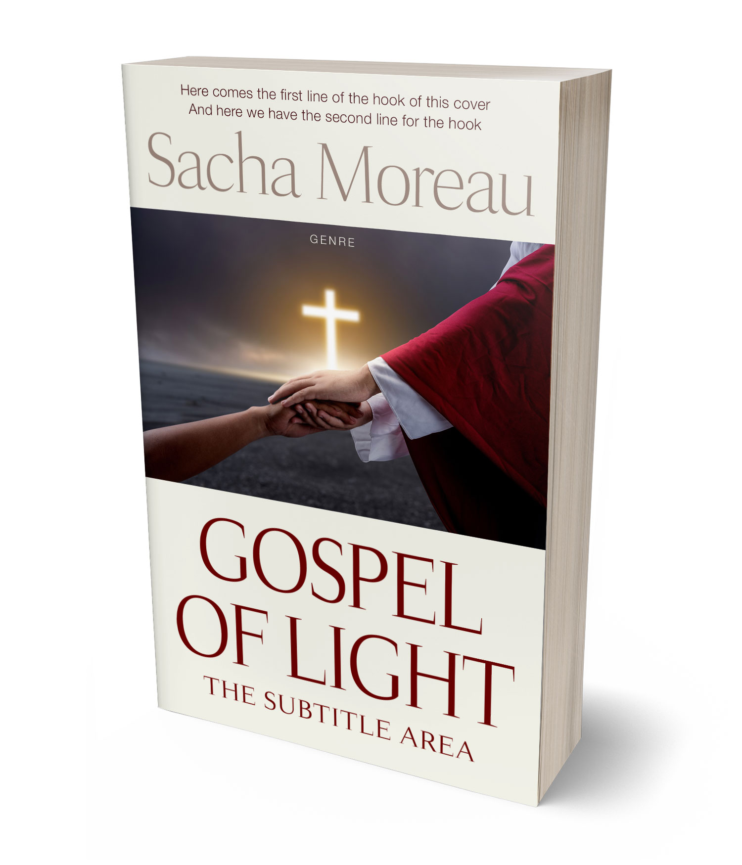 3D view of Premade  Book Cover - Cararra #18404 | BookCoverZone