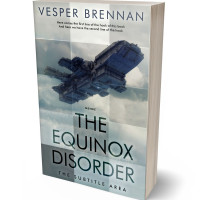 3D view of Premade Science Fiction Book Cover - Powder Ash