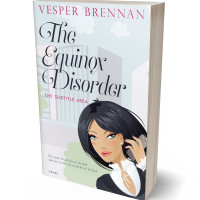 3D view of Premade Chick Lit Book Cover - Iron