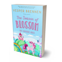 3D view of Premade Children's Book Cover - Blizzard Blue