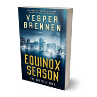 3D view of Premade Mystery & Thriller & Suspense Book Cover - Winter Hazel