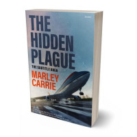 3D view of Premade Action & Adventure Book Cover - Shuttle Gray