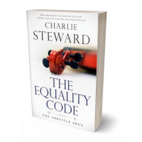 3D view of Premade Abstract Book Cover - Blackcurrant