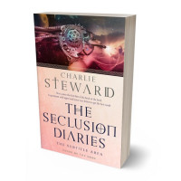 3D view of Premade Science Fiction Book Cover - Cocoa Brown