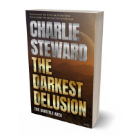 3D view of Premade Science Fiction Book Cover - Cork