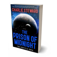 3D view of Premade Science Fiction Book Cover - Clam Shell