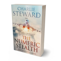 3D view of Premade Action & Adventure Book Cover - Swirl