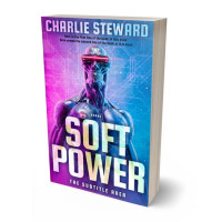 3D view of Premade Science Fiction Book Cover - Azure