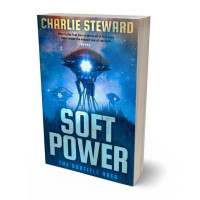 3D view of Premade Science Fiction Book Cover - Chathams Blue