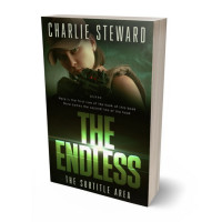 3D view of Premade Teen & Young Adult Book Cover - Black Olive