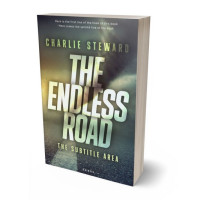 3D view of Premade Apocalyptica Book Cover - Gray Asparagus