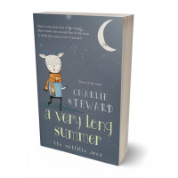 3D view of Premade Children's Book Cover - Shuttle Gray