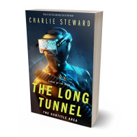 3D view of Premade Science Fiction Book Cover - Shark