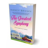 3D view of Premade Travel Book Cover - Blue Haze