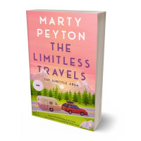 3D view of Premade Literary Fiction Book Cover - Sea Pink