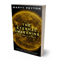 3D view of Premade Science Fiction Book Cover - Dark Ebony