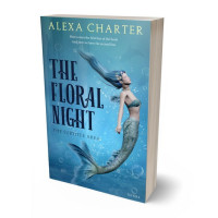 3D view of Premade Fantasy Book Cover - Steel Blue