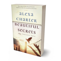 3D view of Premade Literary Fiction Book Cover - Ecru White