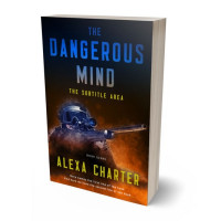 3D view of Premade Action & Adventure Book Cover - Cocoa Brown