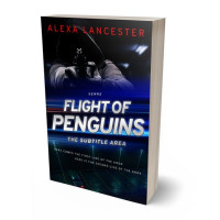 3D view of Premade Science Fiction Book Cover - Ebony