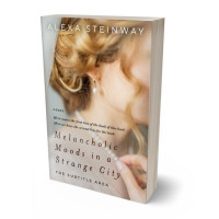 3D view of Premade Romance Book Cover - Soft Amber